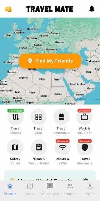 My Travel Mate - Home